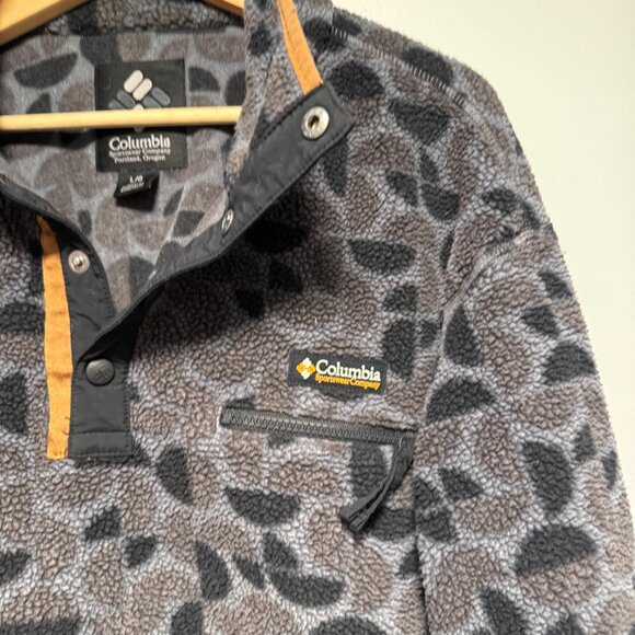 Columbia Women's Helvetia™ II Printed Cropped Half Snap Fleece Pullover Large - Picture 3 of 7